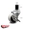 Service Caster 2 Inch Thermoplastic Rubber Wheel 1-3/4 Inch Expanding Stem Caster with Brake SCC-EX05S210-TPRS-SLB-134 - alternate 2